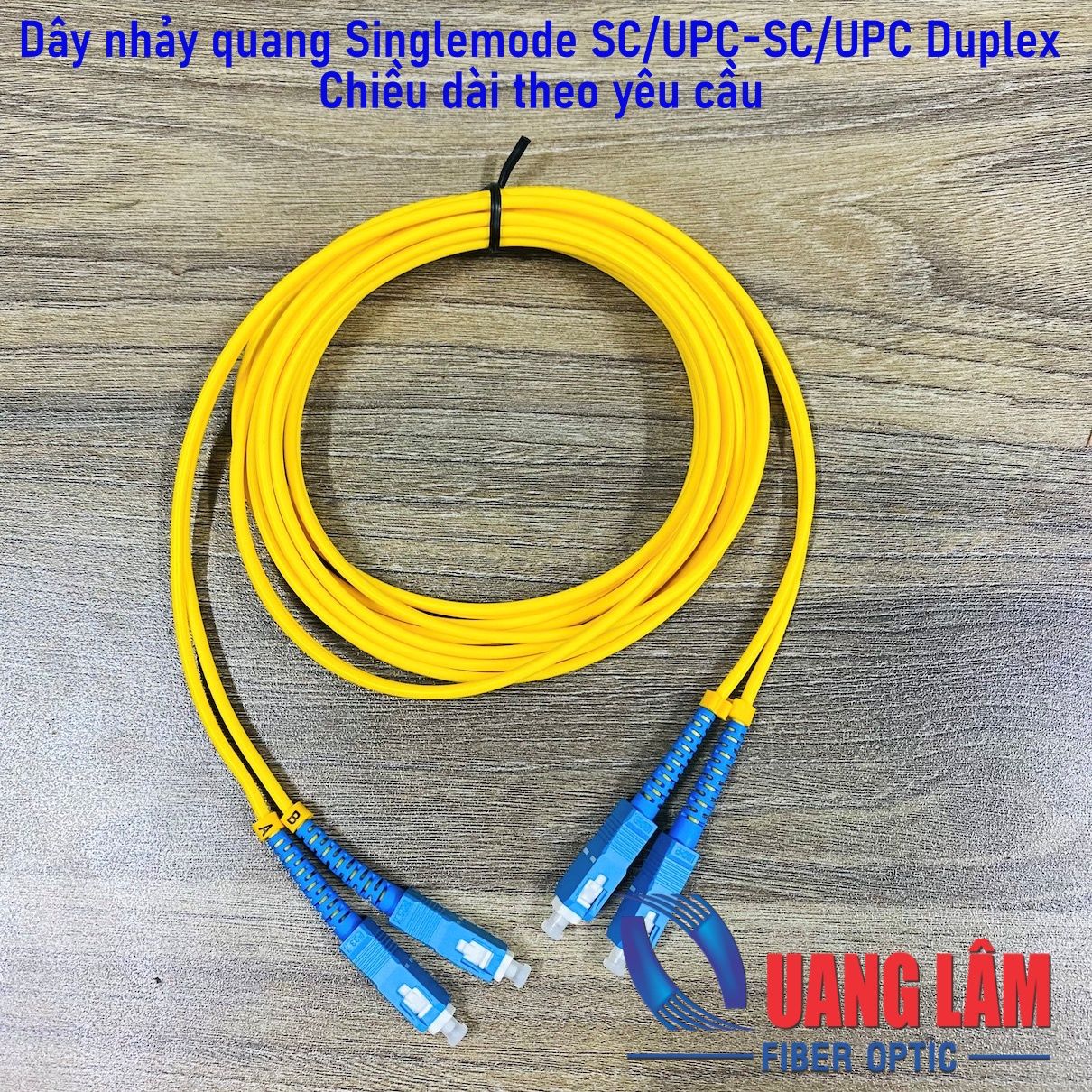 Dây nhảy quang Singlemode SC/UPC-SC/UPC Duplex - Chiều dài theo yêu cầu