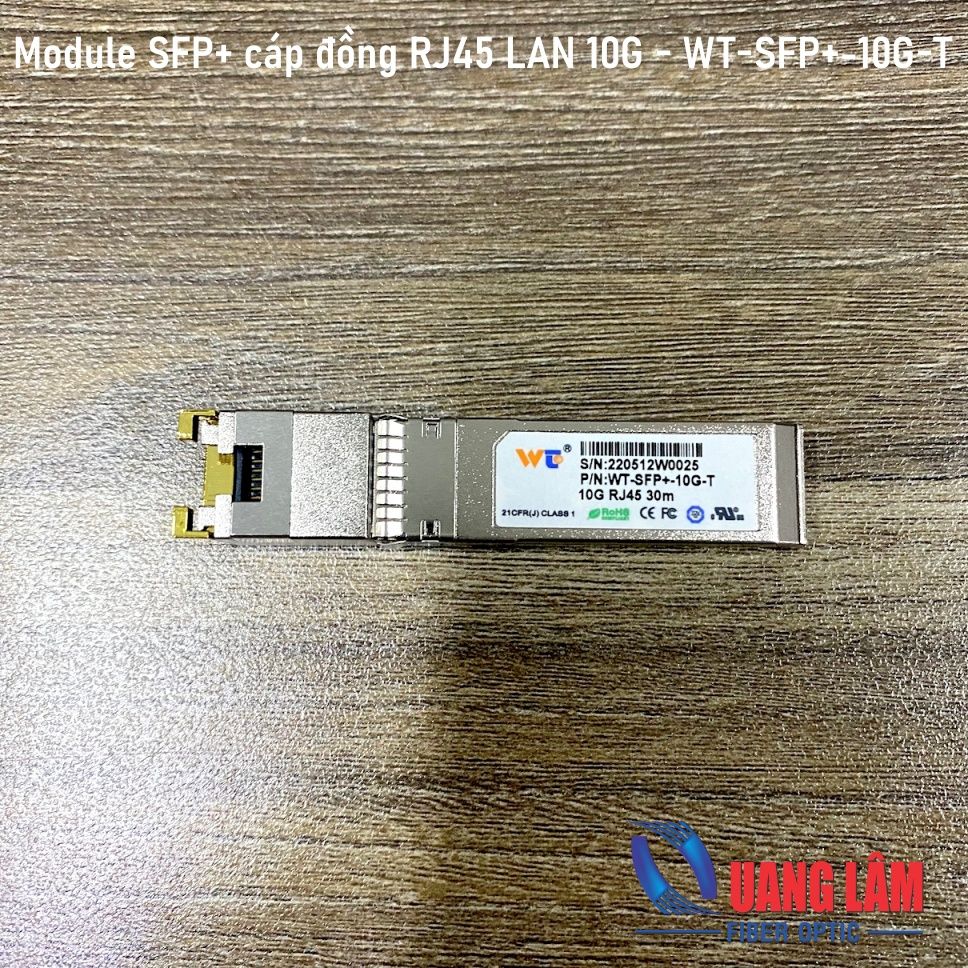 Module SFP+ cáp đồng RJ45 LAN 10G - WT-SFP+-10G-T