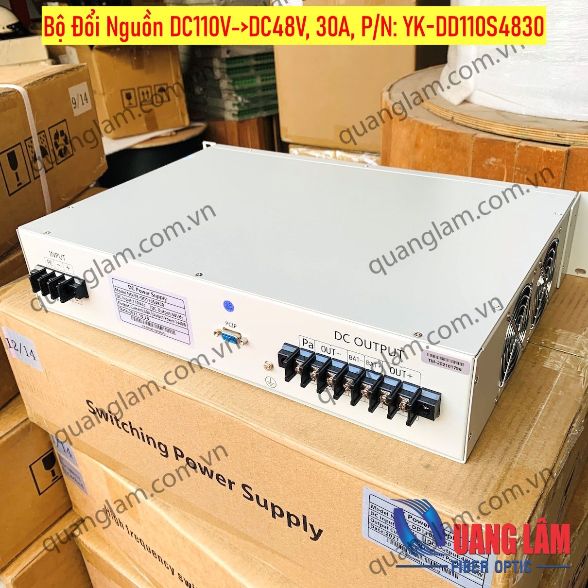 Bộ đổi nguồn DC110V-DC48V, 30A, P/N: YK-DD110S4830