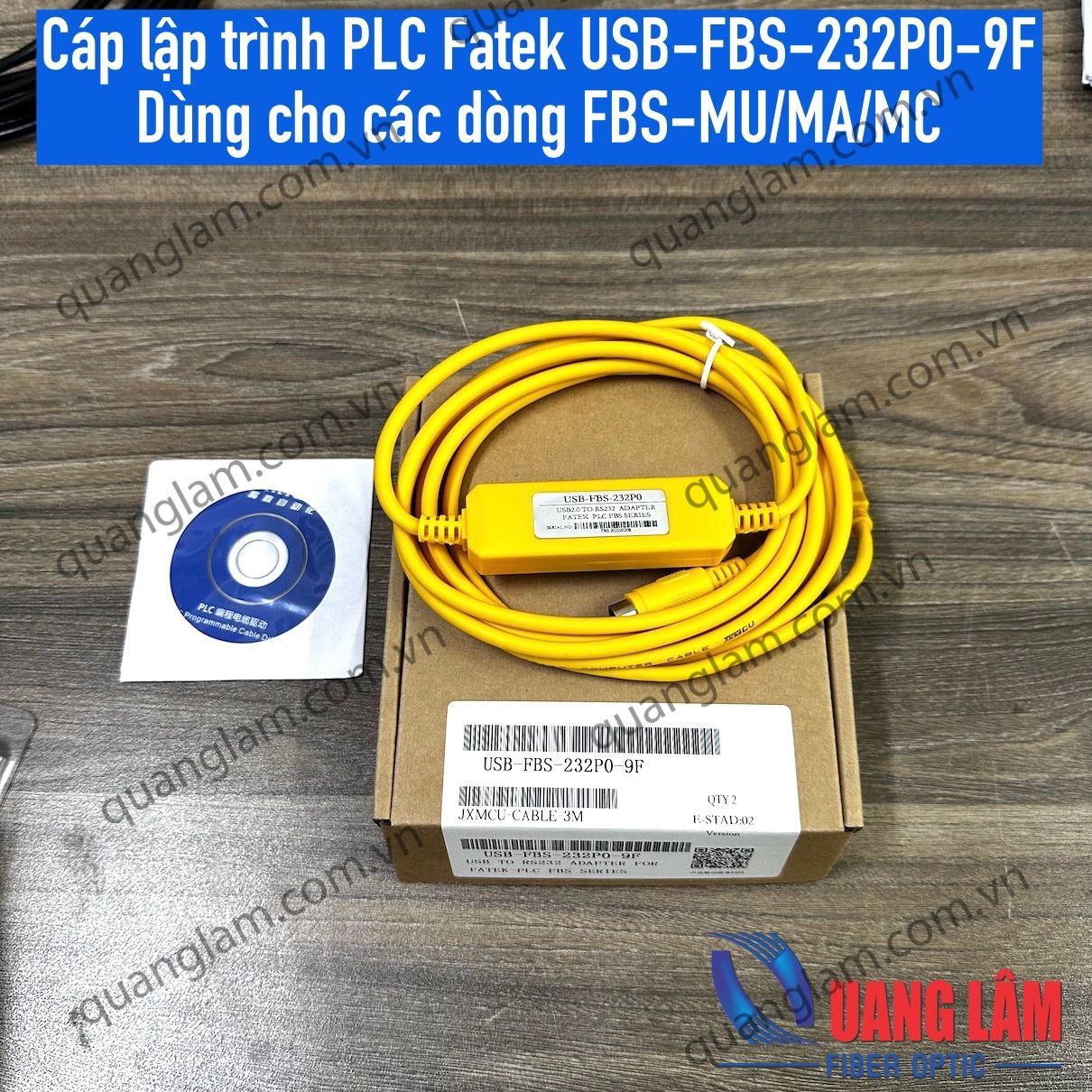 Cáp lập trình PLC Fatek USB-FBS FBs-24MA, FBs-40MA, FBs-60MA USB-FBS-232P0-9F
