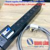 Thanh nguồn PDU 8 Port C13 - MCB16A - Kèm dây nguồn dài 1.8M gắn phích cắm UK