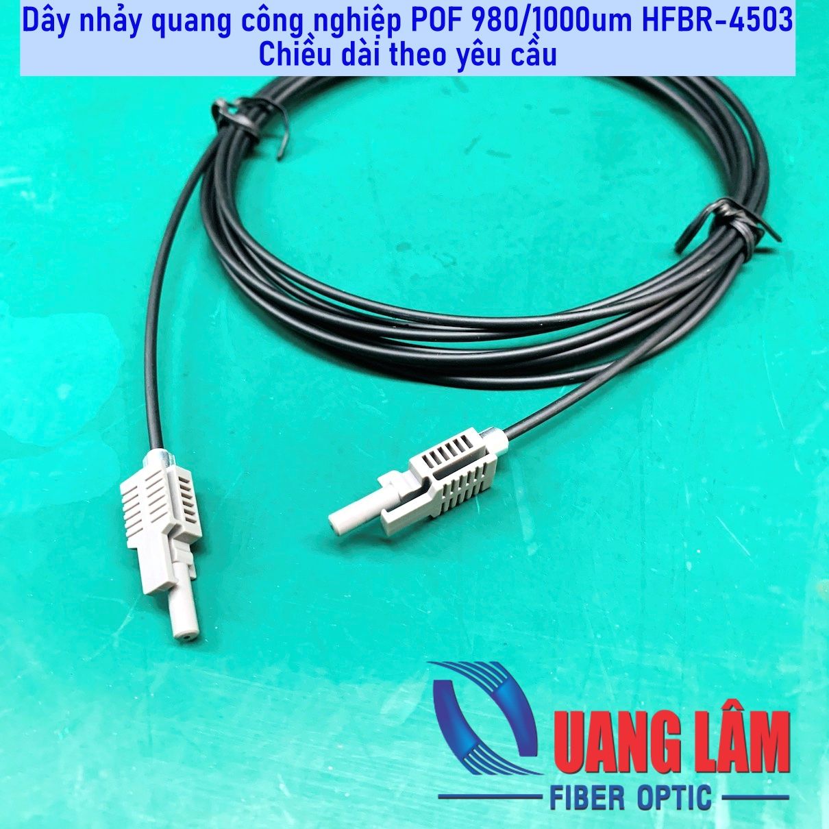 Dây Nhảy Quang Công Nghiệp POF 980/1000um HFBR-4503 Simplex - Chiều dài theo yêu cầu