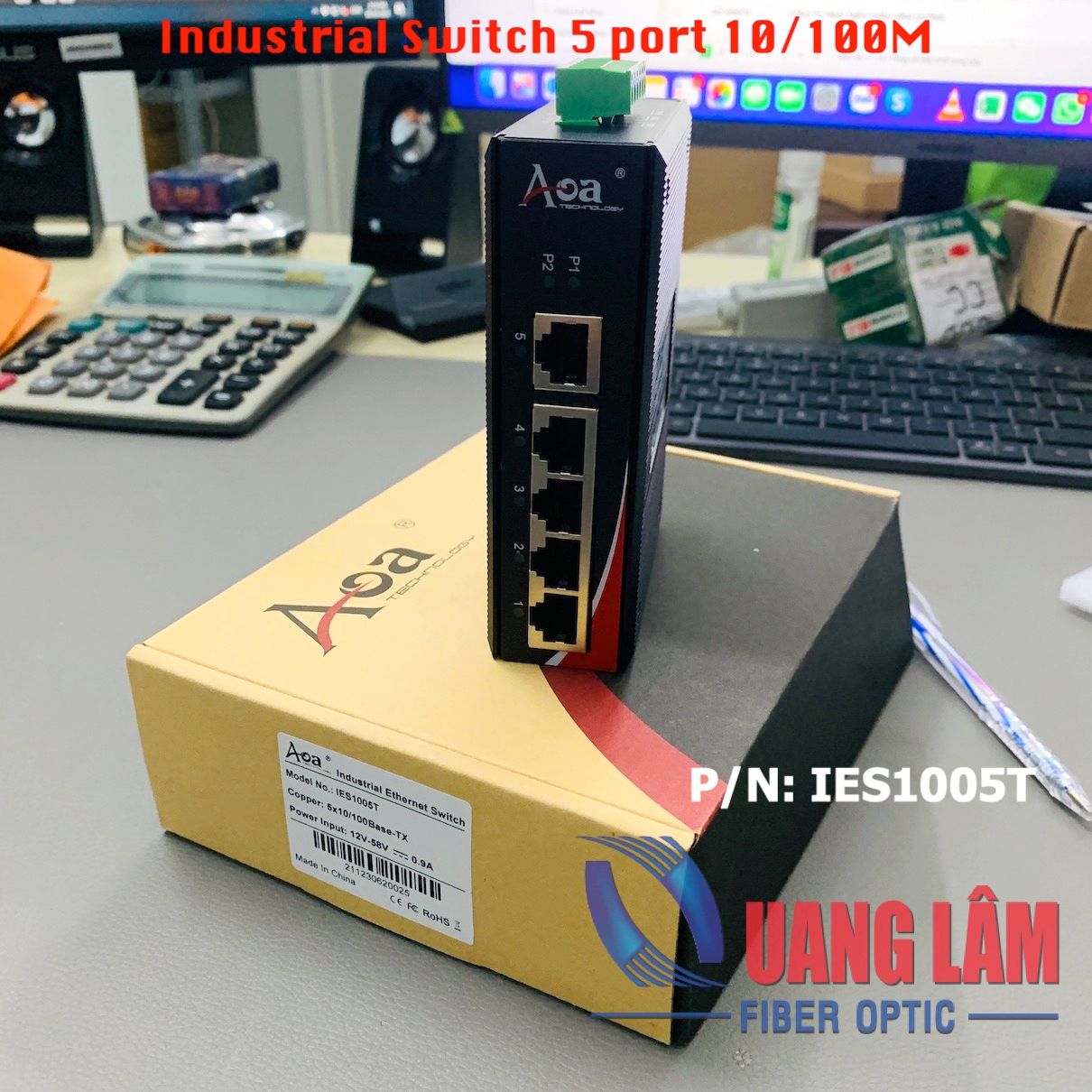 Industrial Switch 5x10/100M IES1005T - AOA