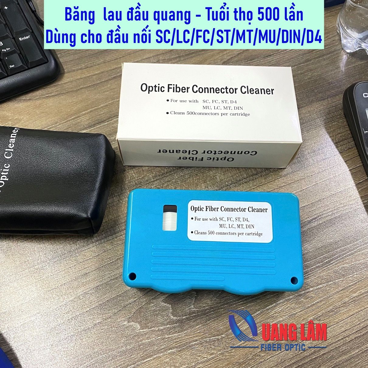 Băng lau đầu Connector quang dạng Hộp - DC001