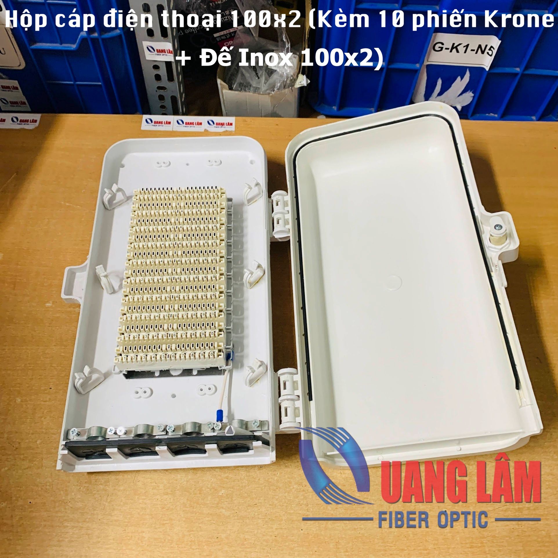 Hộp Cáp Điện Thoại 50 Đôi Gắn Phiến Krone IDF 100x2