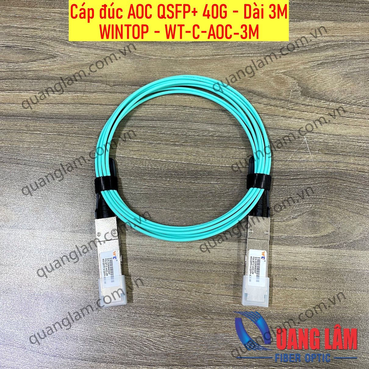 Cáp đúc AOC 40G QSFP+ Active Optical Cable