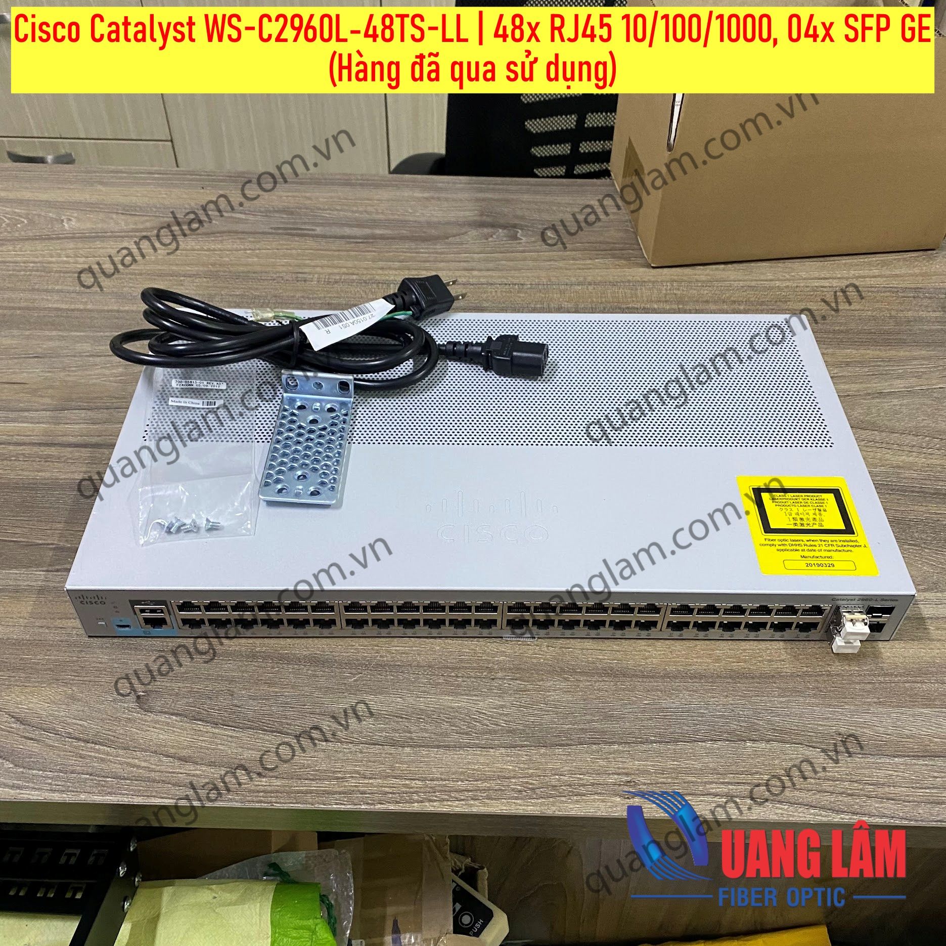 WS-C2960L-48TS-LL Cisco Catalyst 2960L 48 Ports GigE, 4 x 1G SFP, LAN Lite