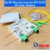 Hộp ODF bằng nhựa trong nhà 02FO SC/APC - Đầy đủ phụ kiện: 02 Adapter SC-APC+ 2 Dây hàn quang + 2 ỐNG co nhiệt