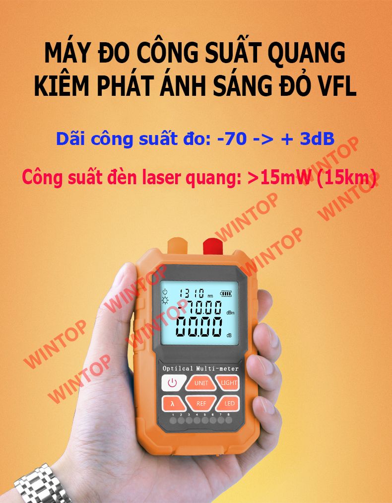 Máy đo công suất quang + VFL 15km + test mạng SGM315