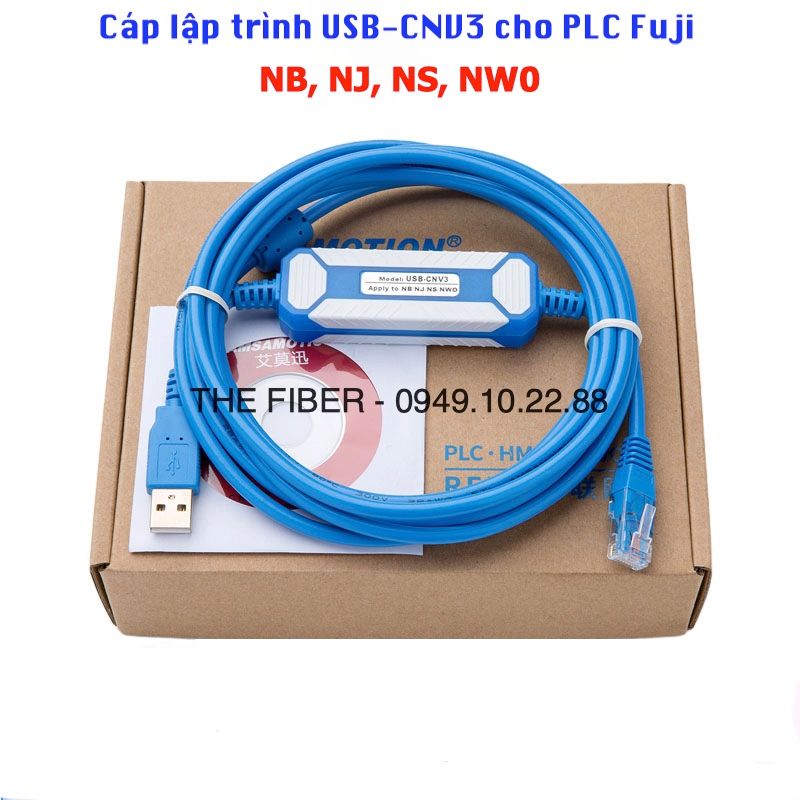 Cáp lập trình PLC Fuji USB-CNV3 NB NJ NS NW0