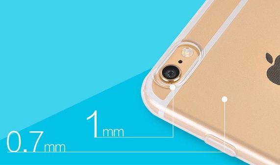 iPhone 6 Plus, 6S Plus - Ốp lưng dẻo trong suốt (Tốt) hiệu Hoco