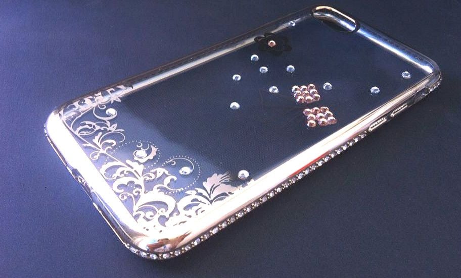 iPhone 7, 8- Ốp lưng dẻo viền màu đính đá (Nhiều mẫu)