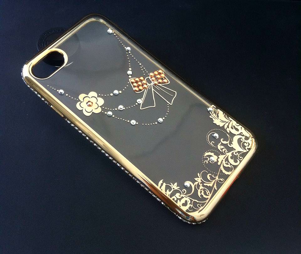 iPhone 7, 8- Ốp lưng dẻo viền màu đính đá (Nhiều mẫu)