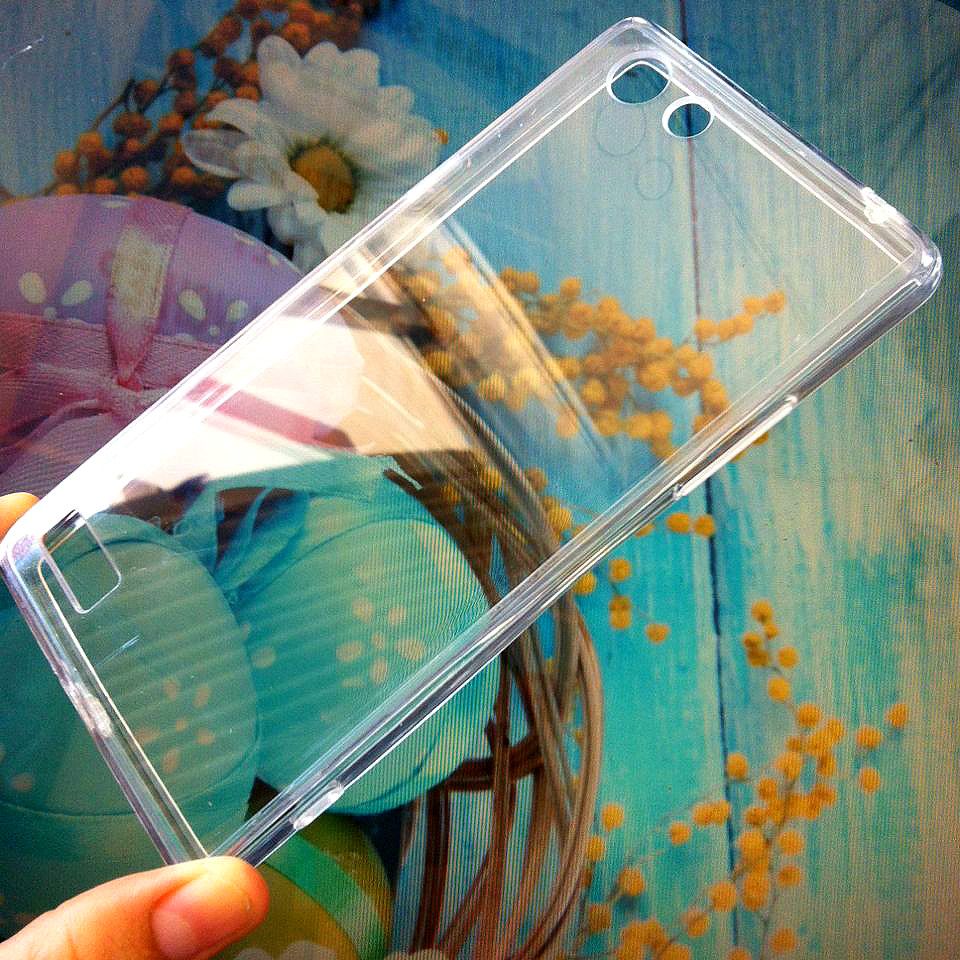 Oppo Neo 7 A33 - Ốp lưng nhựa cứng trong viền dẻo màu (Trong)