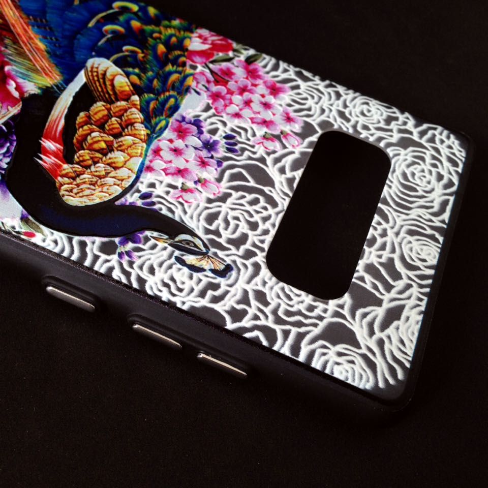 Samsung Note 8 - Ốp lưng sơn hoa văn Newcase (Nhiều mẫu)