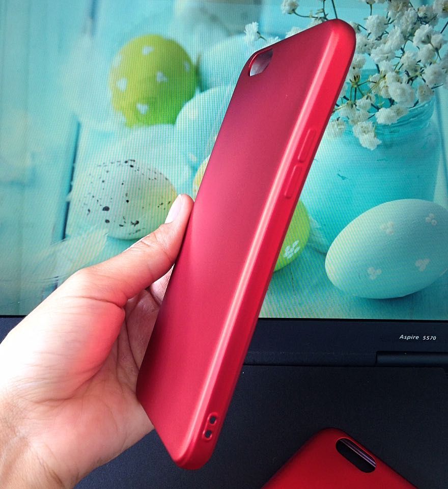 Oppo Neo 9s A39 / F3 Lite A57 - Ốp lưng dẻo đỏ chất nhung mịn siêu đẹp