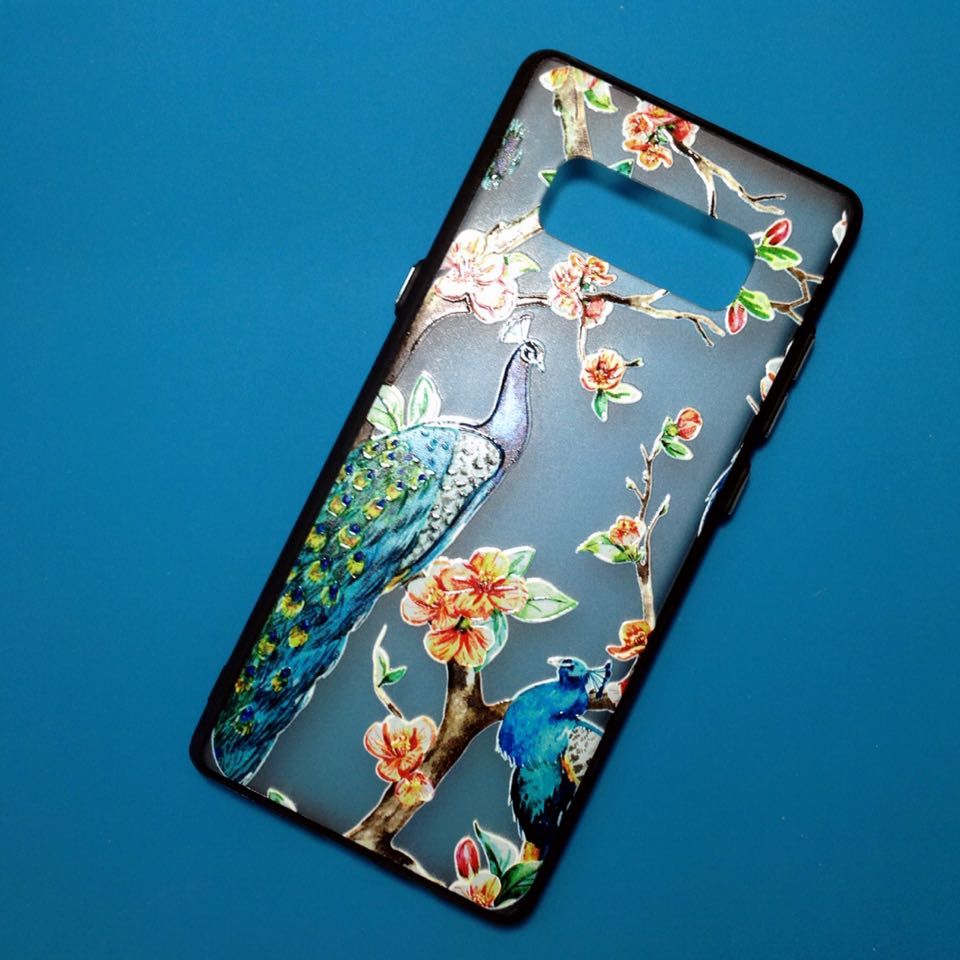 Samsung Note 8 - Ốp lưng sơn hoa văn Newcase (Nhiều mẫu)
