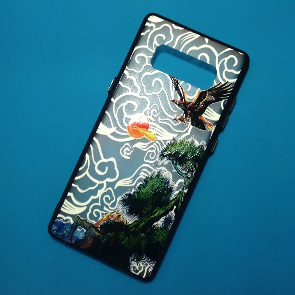 Samsung Note 8 - Ốp lưng sơn hoa văn Newcase (Nhiều mẫu)