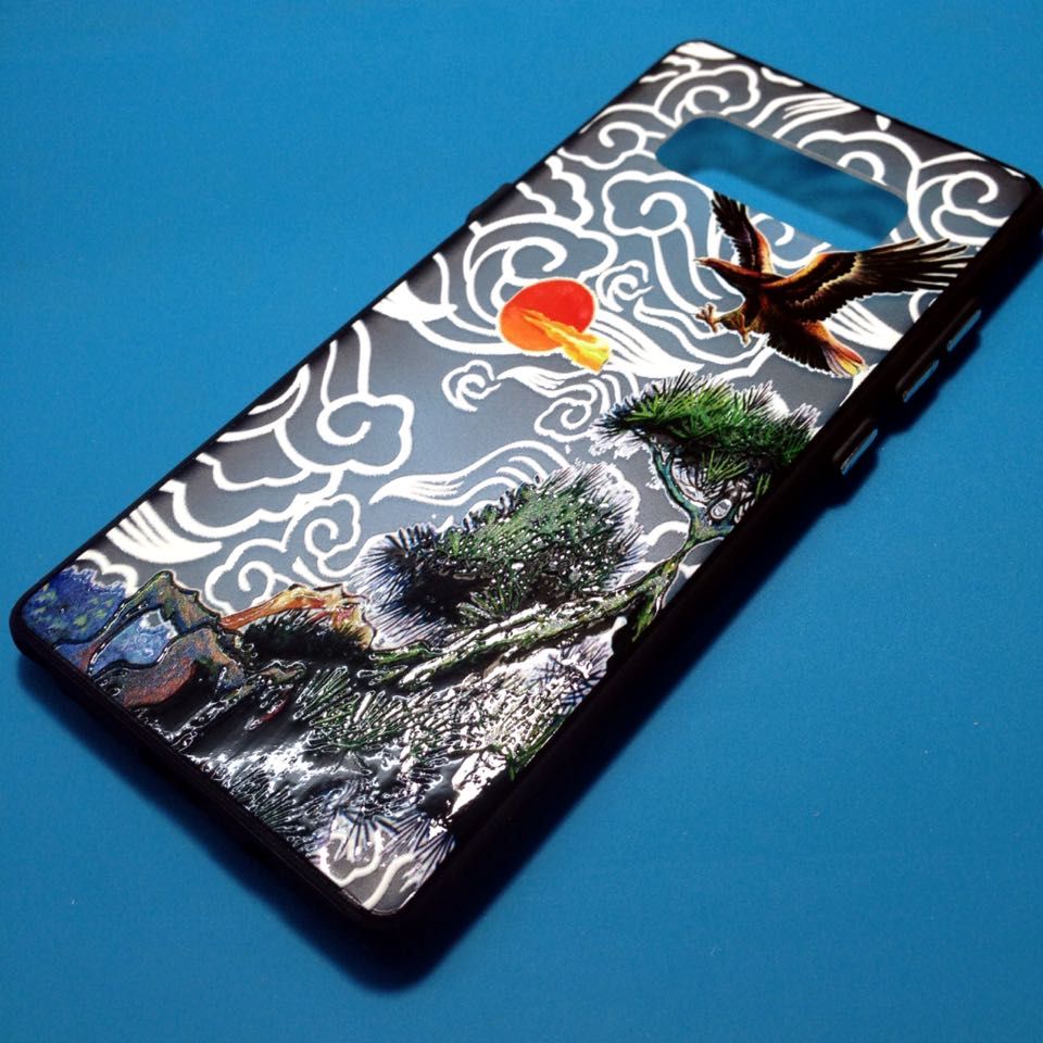 Samsung Note 8 - Ốp lưng sơn hoa văn Newcase (Nhiều mẫu)