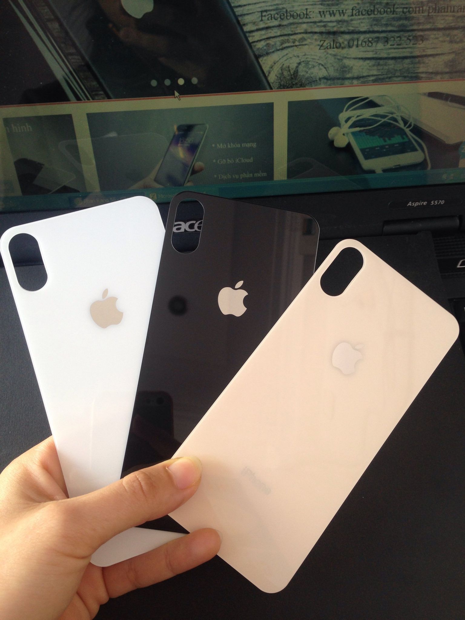 Cường lực full mặt sau iPhone (Nhiều màu)