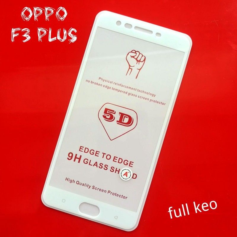  Cường lực full màn hình Oppo F3 Plus (Trắng) 