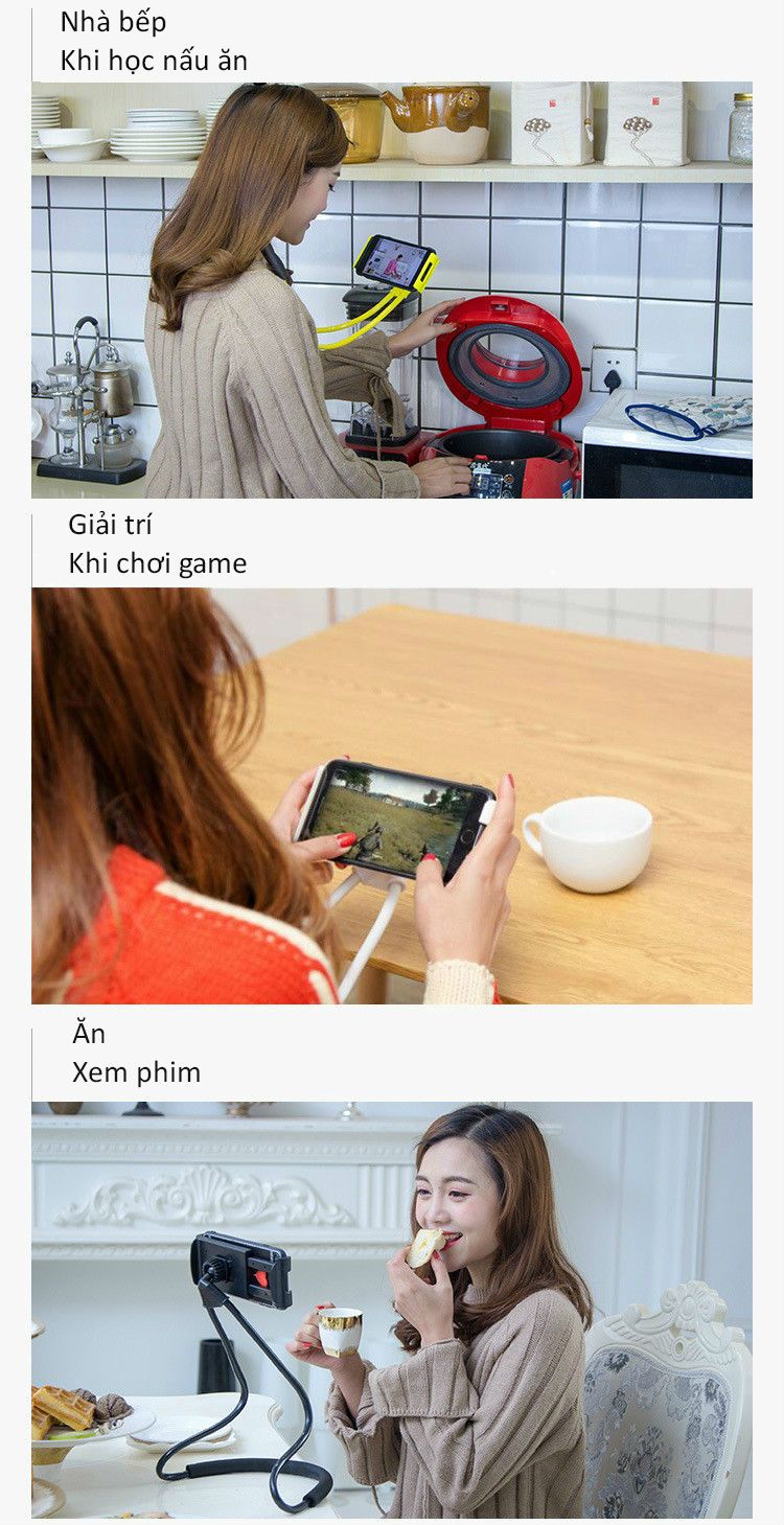 Kẹp điện thoại xem phim (Hồng)