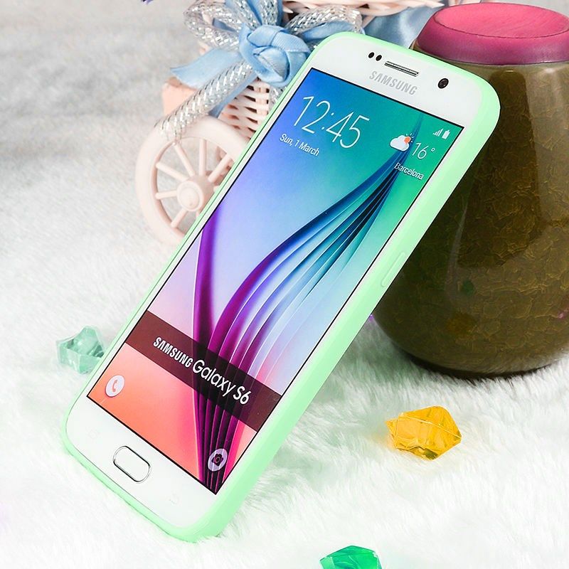 Ốp lưng nhựa dẻo (Xanh) Samsung S6