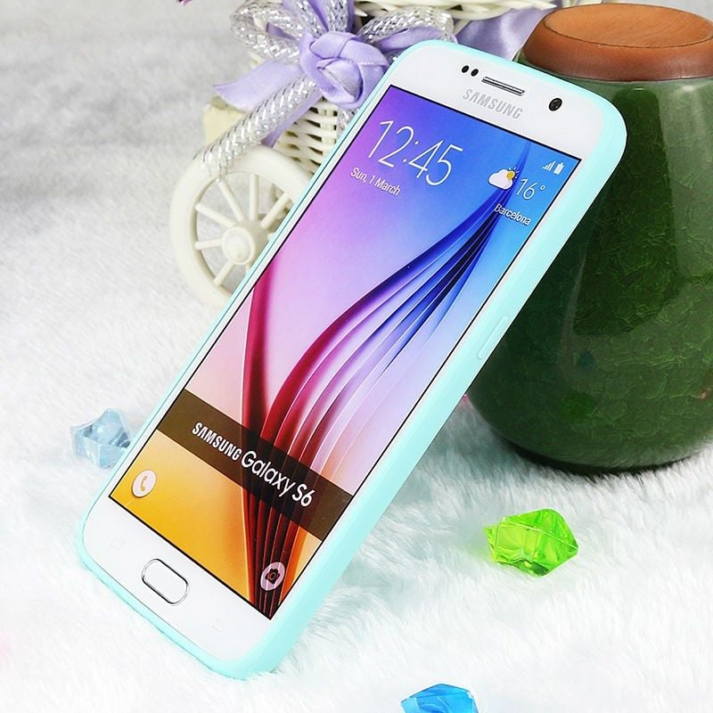 Ốp lưng nhựa dẻo (Xanh) Samsung S6