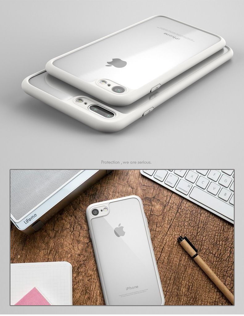 iPhone 7, 8 - Ốp lưng Carter dẻo lưng trong viền màu bảo vệ camera (nhiều màu)
