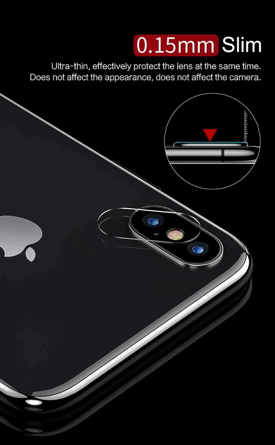 iPhone X - Cường lực camera sau