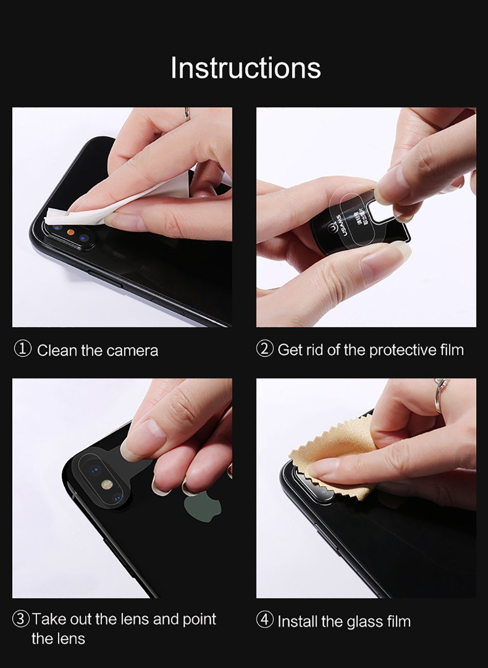 iPhone X - Cường lực camera sau