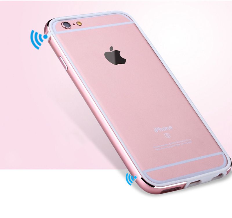 iPhone 6, 6S - Ốp viền dẻo kim loại lót silicon (Nhiều màu)