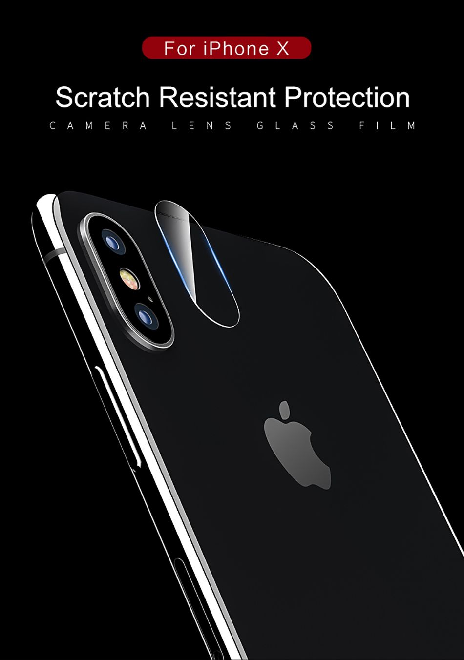 iPhone X - Cường lực camera sau