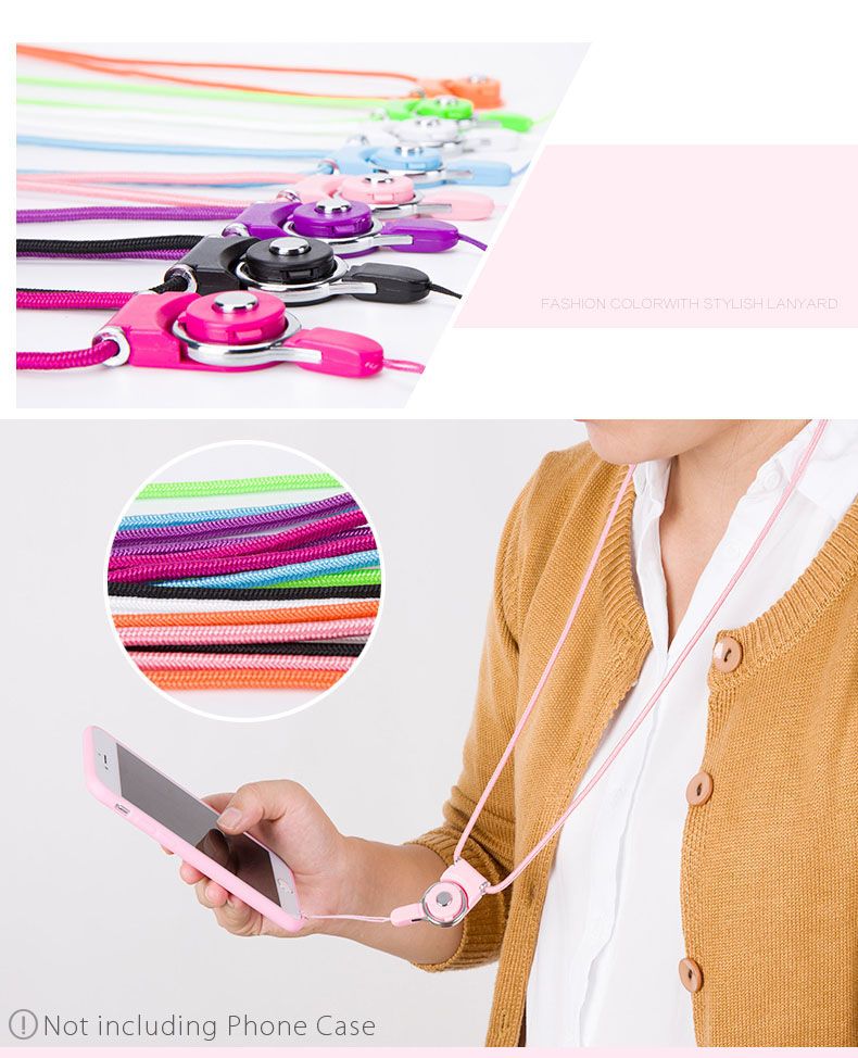 Dây đeo cổ điện thoại thời trang loại dây dù dành cho di động, máy ảnh, phụ kiện