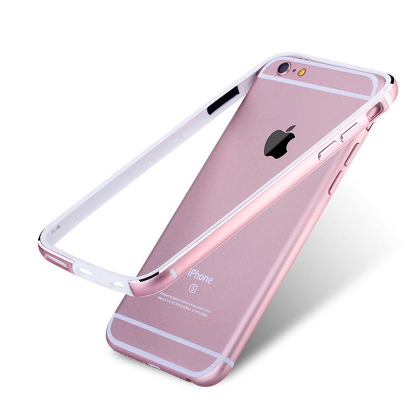iPhone 6, 6S - Ốp viền dẻo kim loại lót silicon (Nhiều màu)