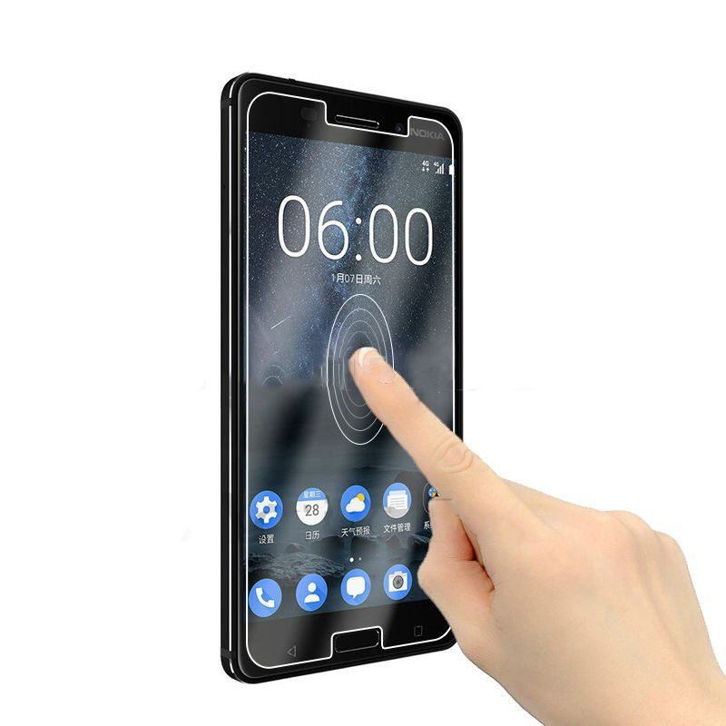 Nokia 3, Nokia 5, Nokia 6 - Cường lực mặt trước (Trong suốt)