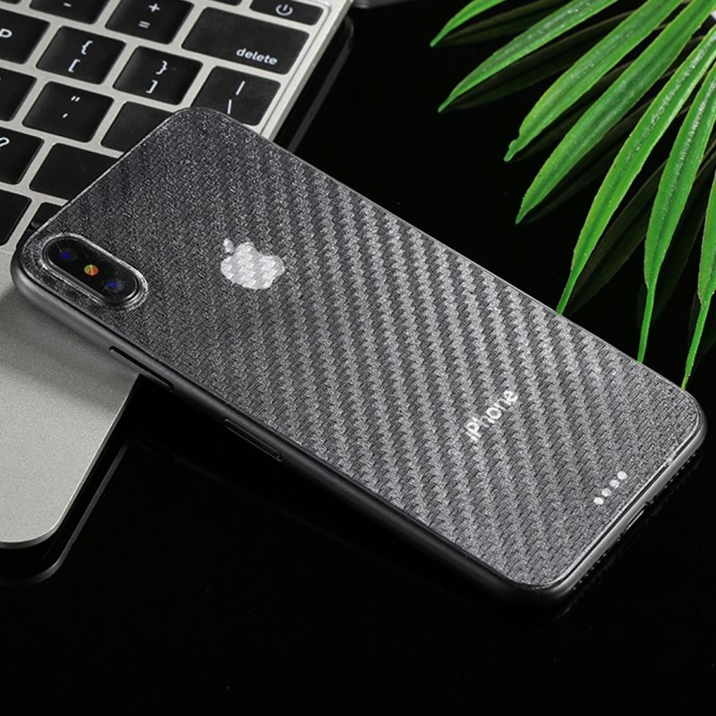  iPhone - Miếng dán carbon mặt lưng sau dạng vân sần 