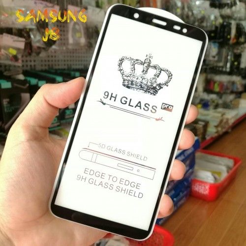 Cường lực full màn hình Samsung J8 (Đen)