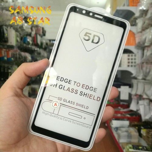 Cường lực full màn hình Samsung A8 Star (Đen)