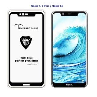 Cường lực full màn hình Nokia 5.1 plus (Đen)