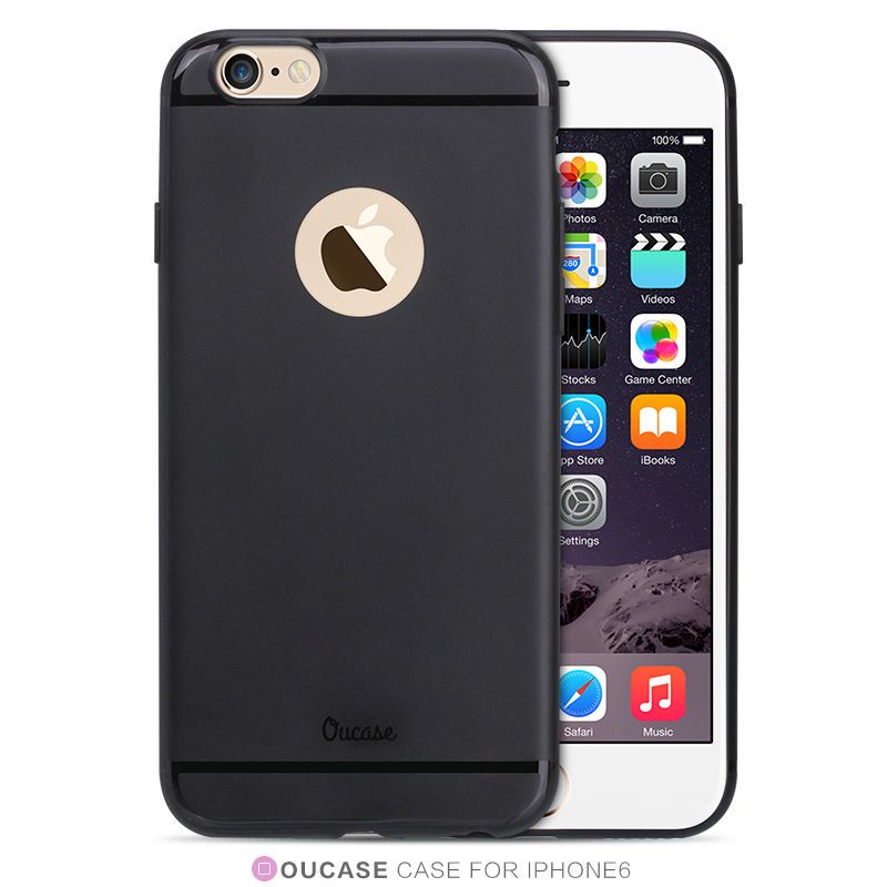 iPhone 6 Plus, 6s Plus - Ốp lưng dẻo màu Ou Case (Đen)