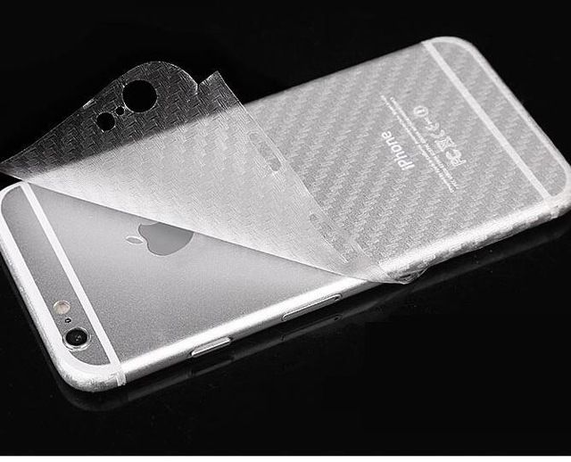 iPhone - Miếng dán carbon mặt lưng sau dạng vân sần