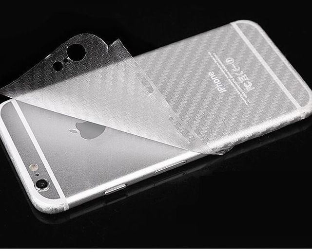  iPhone - Miếng dán carbon mặt lưng sau dạng vân sần 