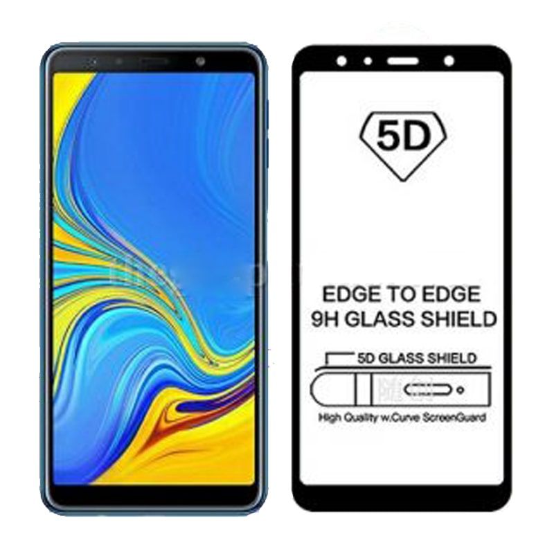  Cường lực full màn hình Samsung A7 2018 (Đen) 