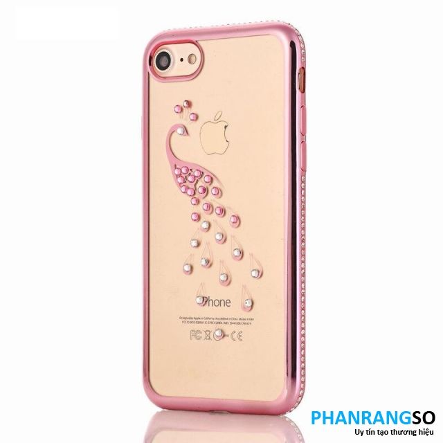 iPhone 7, 8- Ốp lưng dẻo viền màu đính đá (Nhiều mẫu)