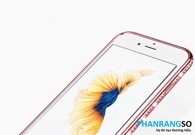 iPhone 7, 8- Ốp lưng dẻo viền màu đính đá (Nhiều mẫu)