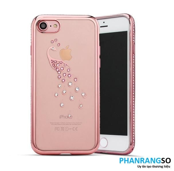 iPhone 7, 8- Ốp lưng dẻo viền màu đính đá (Nhiều mẫu)