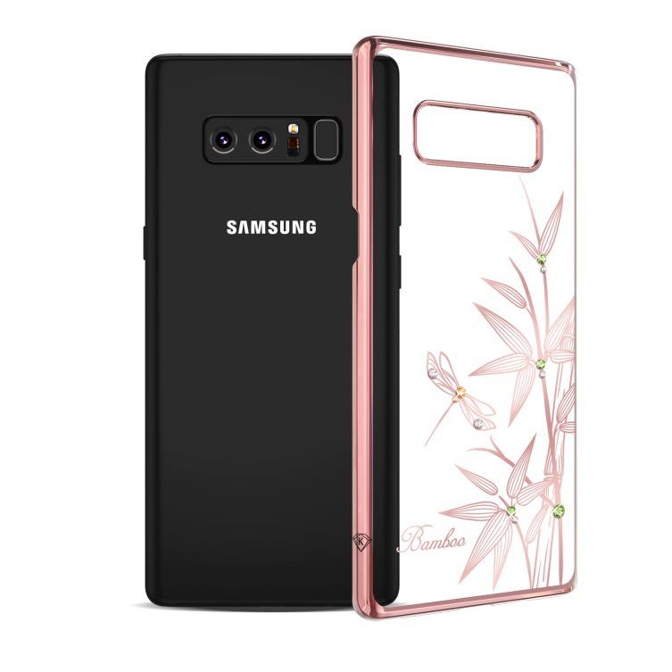  Samsung Note 8 - Ốp lưng cứng viền màu đính đá Kingxbar Chính hãng 