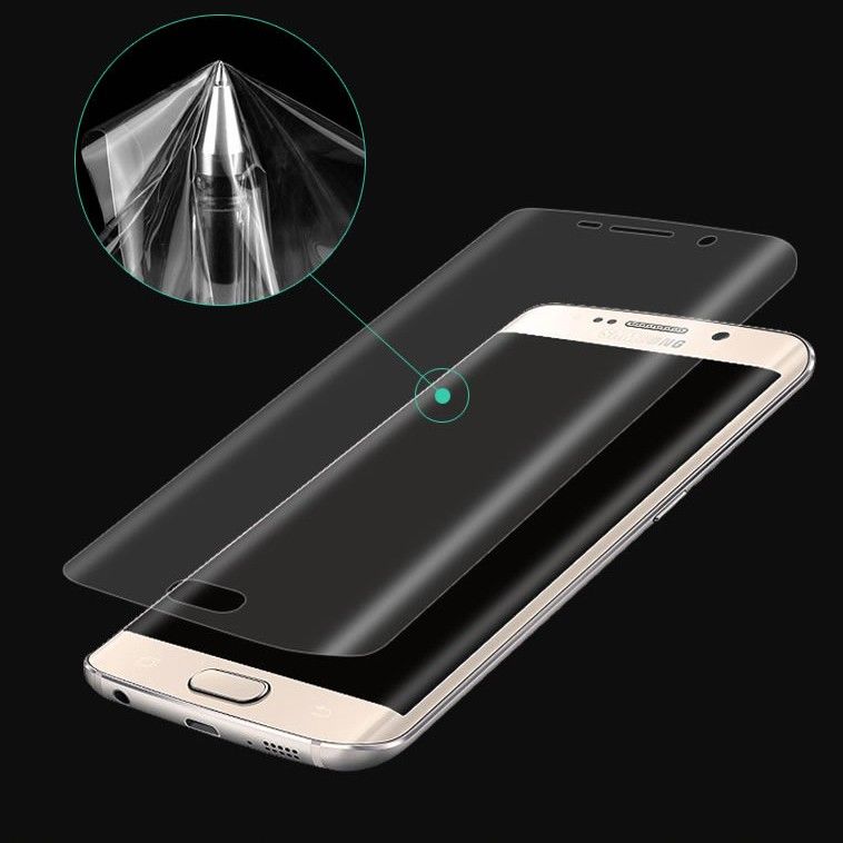 Samsung S6 Edge - Miếng dán bảo vệ Full màn hình PET dẻo (Trong suốt)