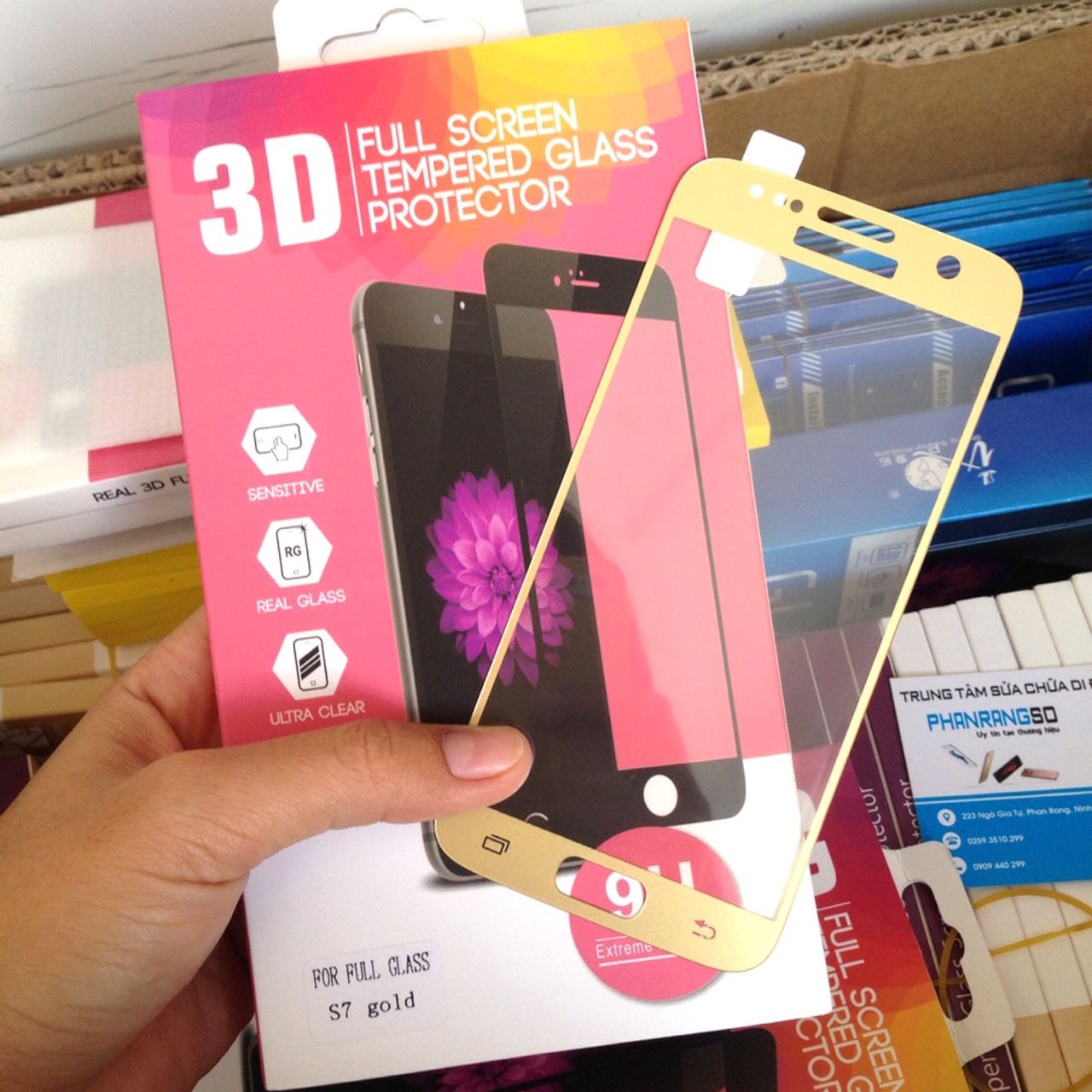 Samsung S7 - Cường lực Full màn hình (Nhiều màu)